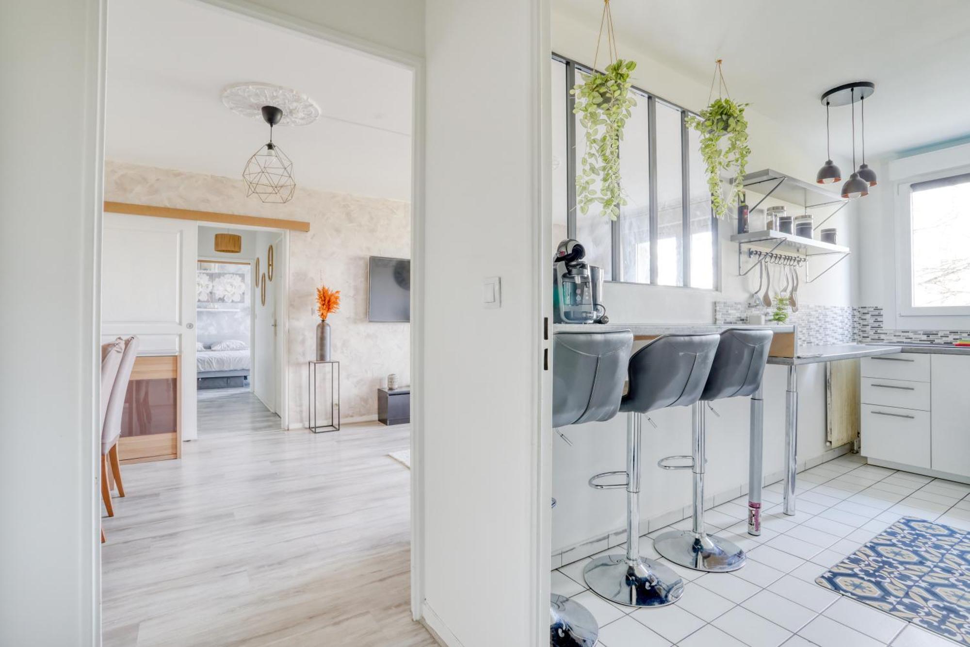 Le Warm Cocon - Spacieux T3 - 5 Personnes - Wifi Et Parking Rosny-sous-Bois Esterno foto
